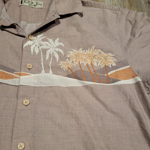 Batick Bay Surf Hawaiian Paradise Short Sleeved Button Up Shirt Men's Size Large - Picture 2 of 6